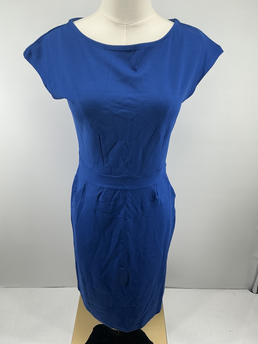 Ultra-Stretch Ponte Cap Sleeve Dress